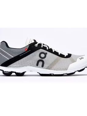 On Running Men's White and Black Mesh Running Sneaker